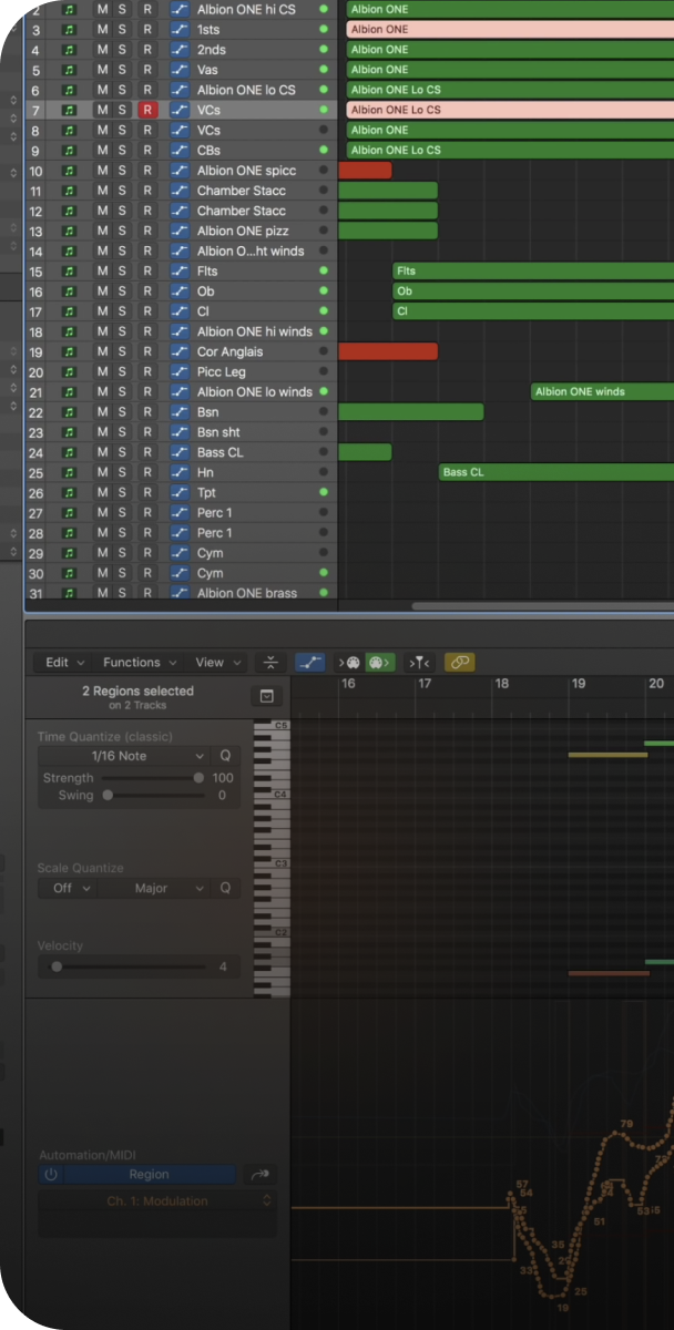 Logic Pro X project
