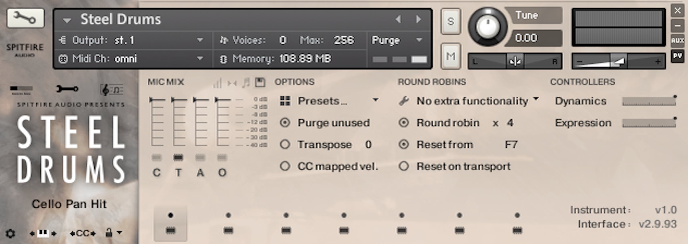 Steel Drums GUI