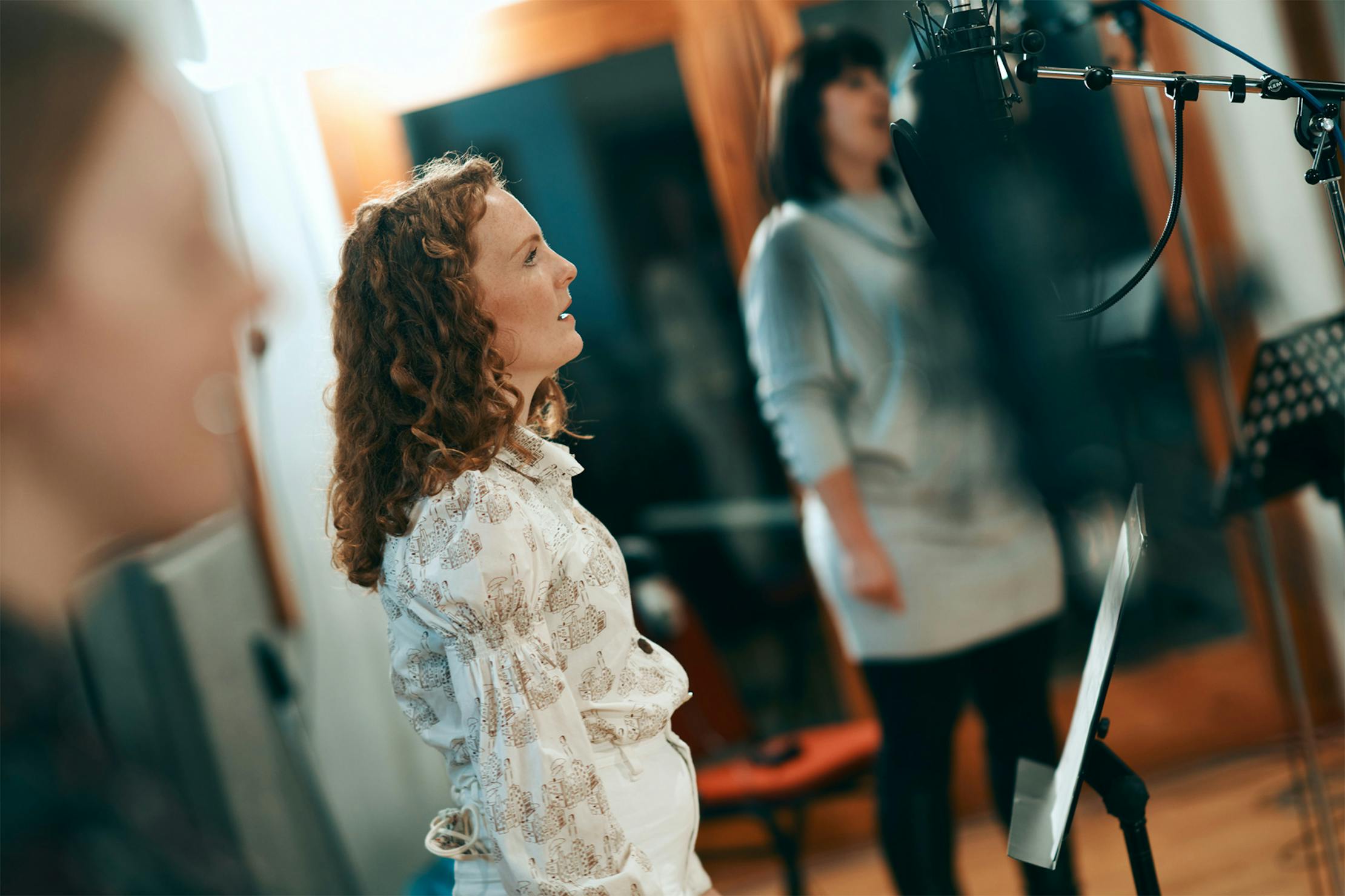 Recording 'The Hosts' vocalists
