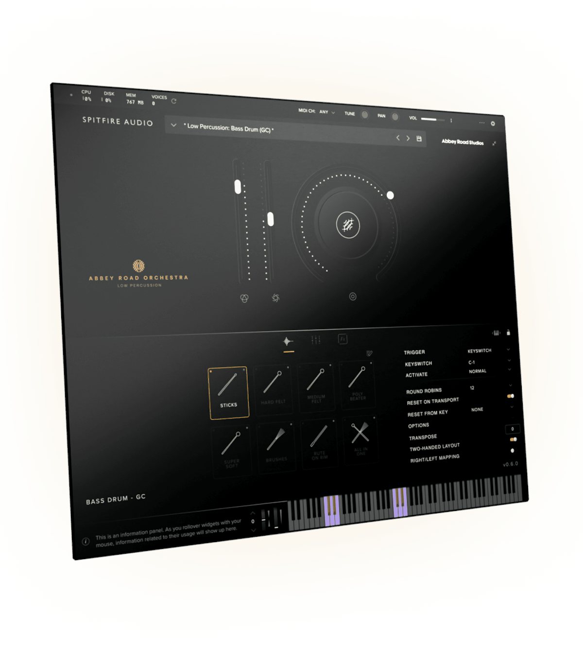 Low Percussion GUI
