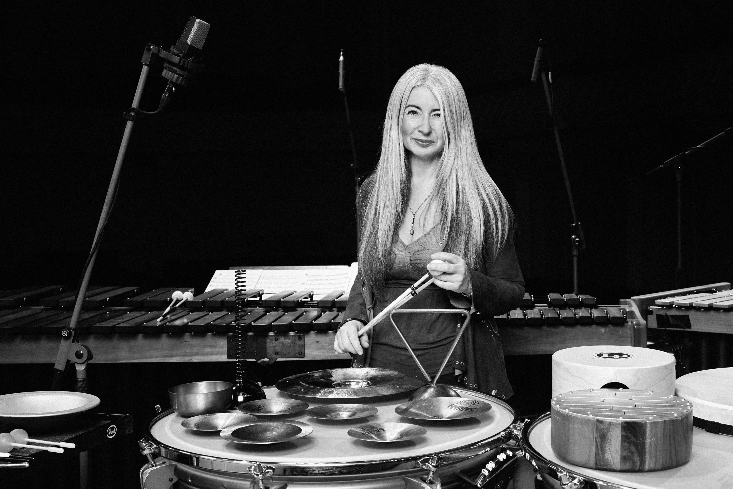 Evelyn Glennie with percussion
