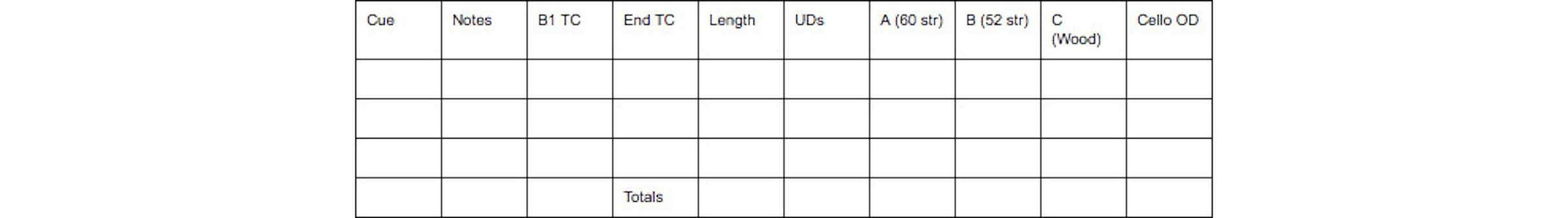 Googlesheet Session Planner