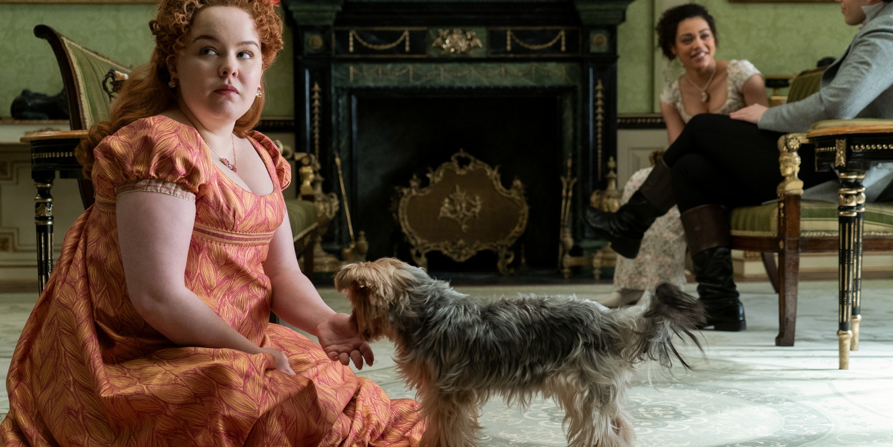 A still from Bridgerton