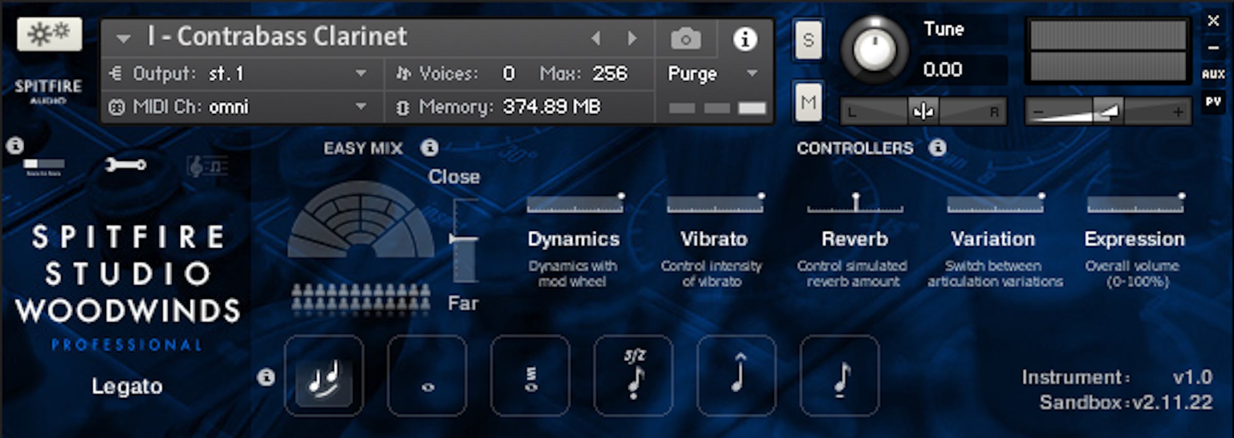 Overview panel GUI