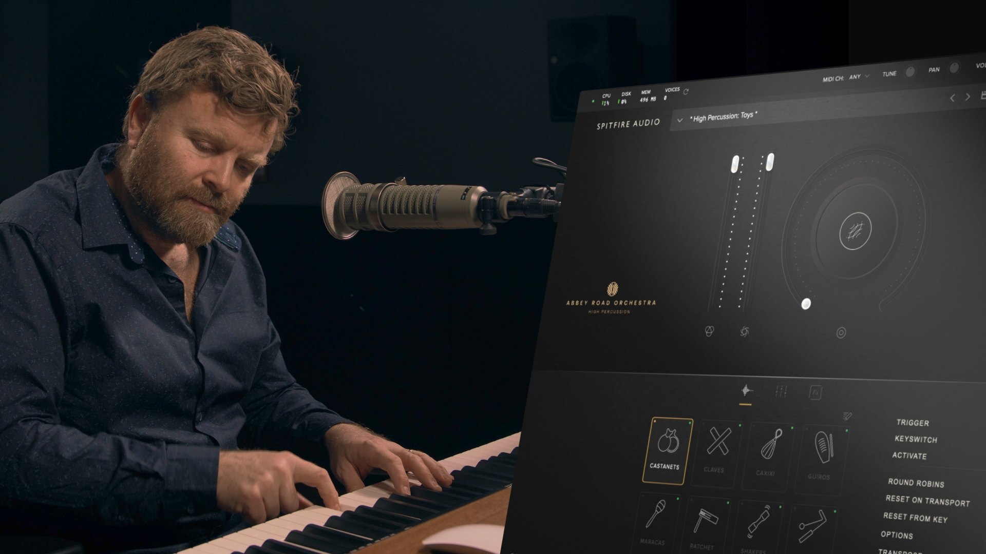 Spitfire audio percussion top