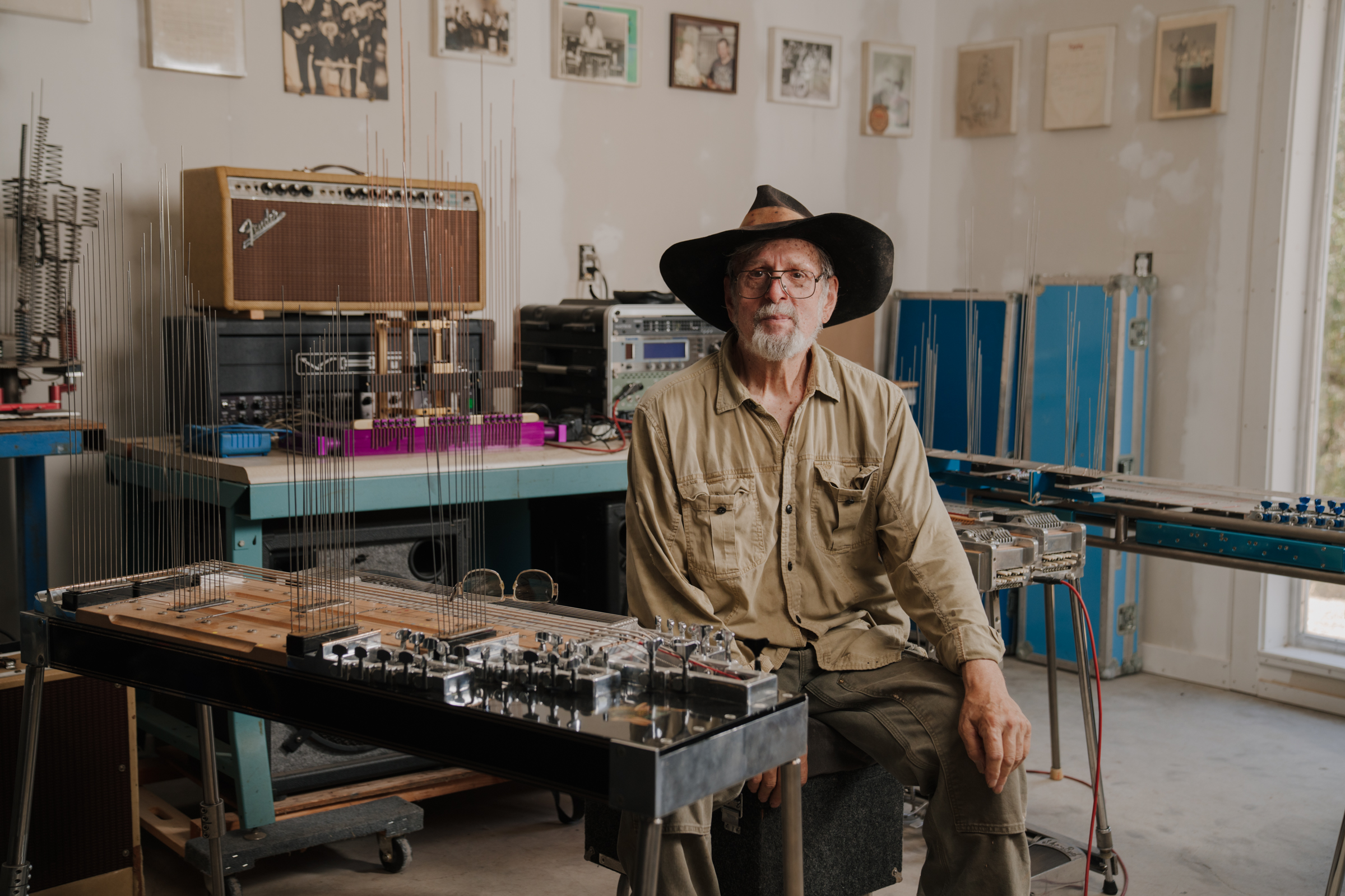 Chas Smith in his workshop