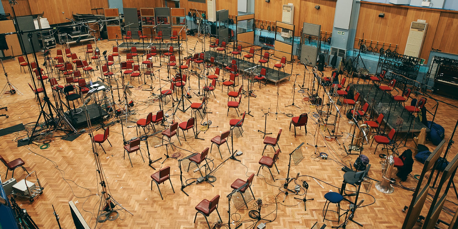Abbey Road One Grand Brass recording setup