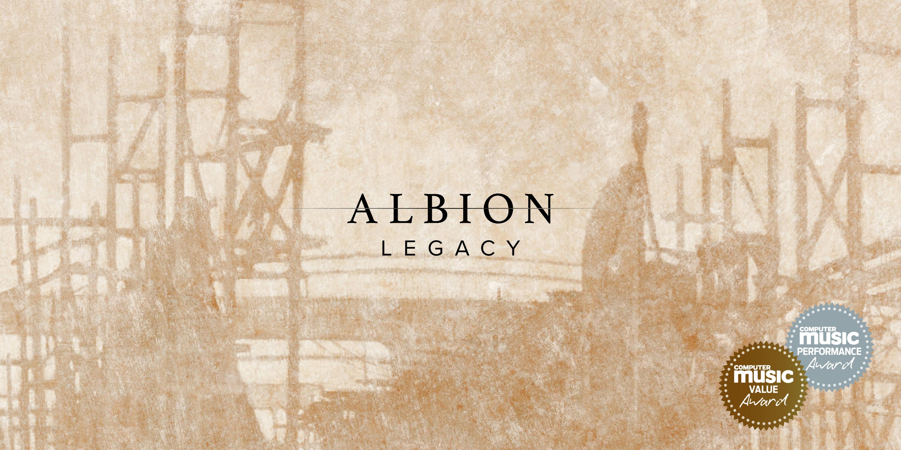Albion Legacy artwork with Computer Music Performance and Value awards