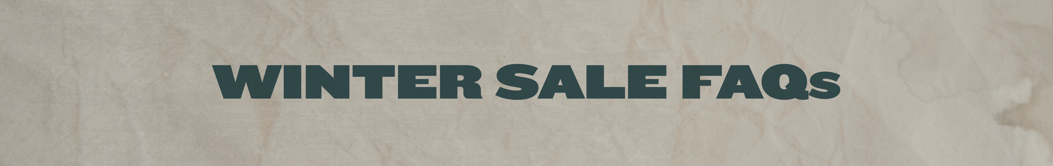 Winter Sale FAQs