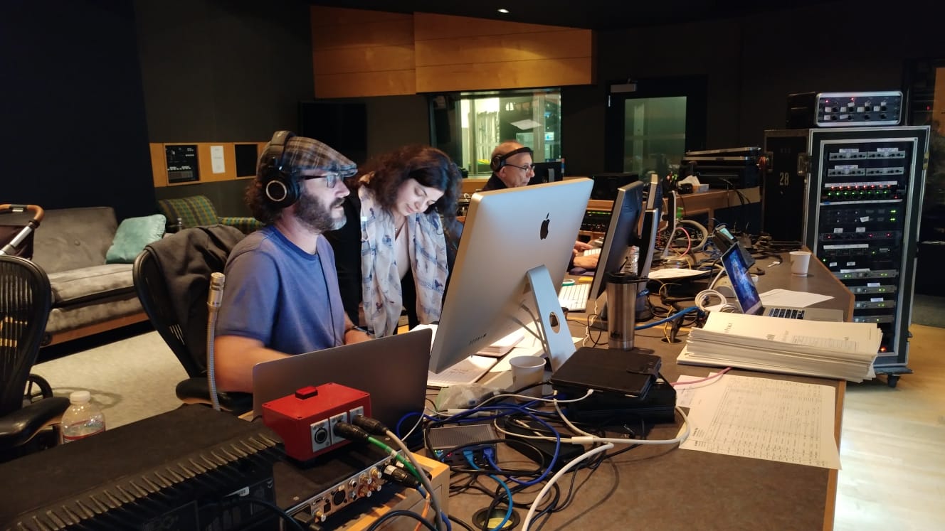 Music Editor Paul Apelgrennami Melumad And Protools Engineer Vinnie Cirilli