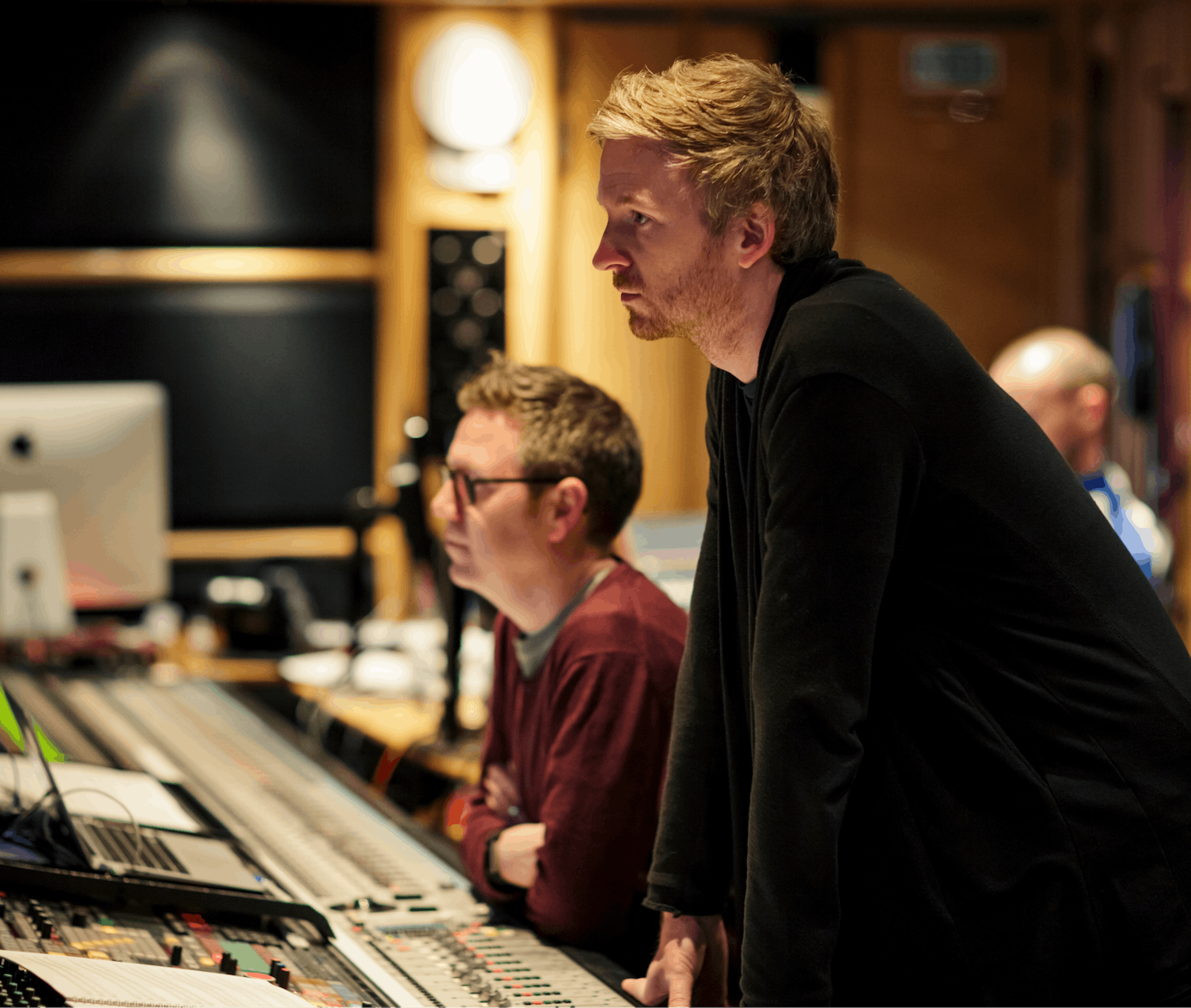 Olafur behind the mix desk