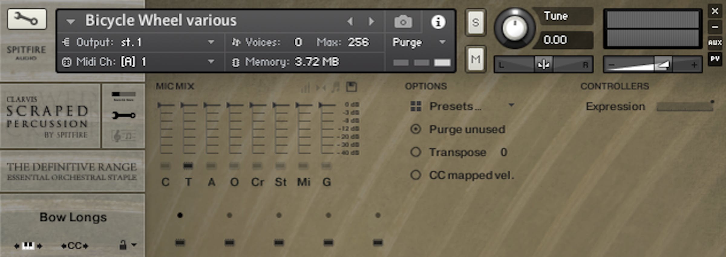 Scraped Percussion GUI