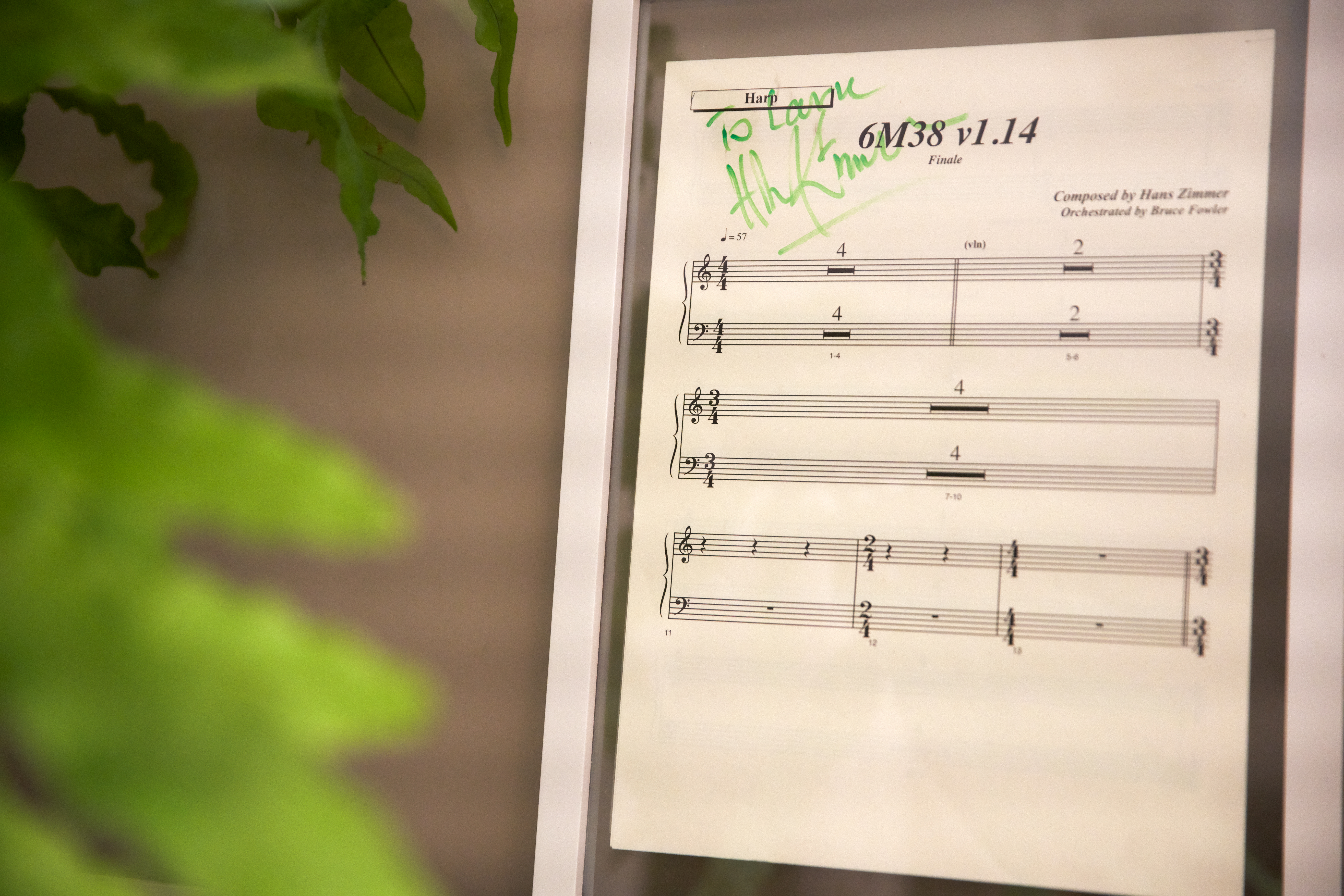 Lion King Manuscript Hans Zimmer